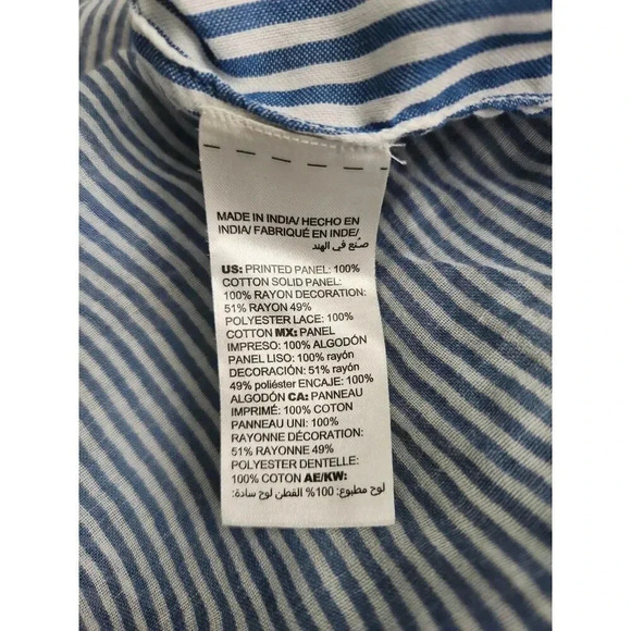 Chico's Petite Patchwork Embroidery Top - Picture 7 of 7